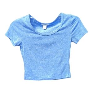 Bozzolo Sky Blue Crop Top - Size S